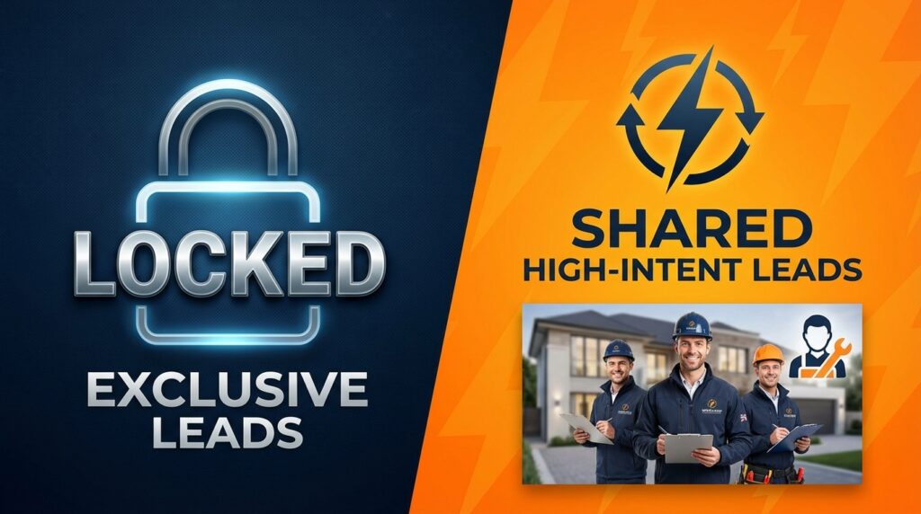 Exclusive vs shared leads for installers
